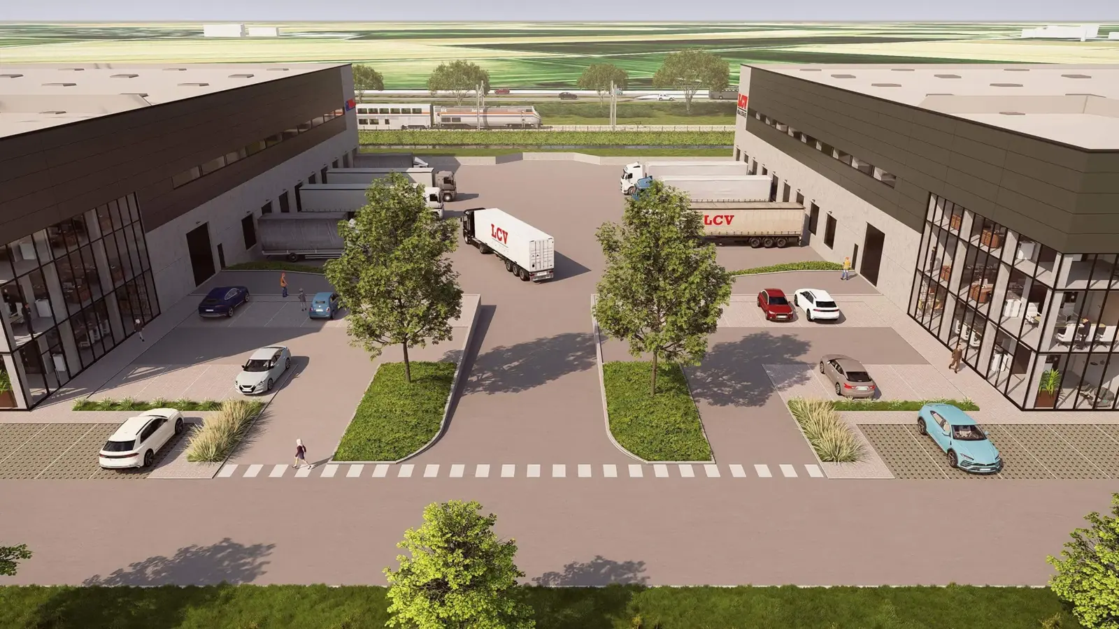 Parc d'activités D'Artois A1 à Bapaume : bâtiments logistiques et locaux d'activités PME le long de l'autoroute A1